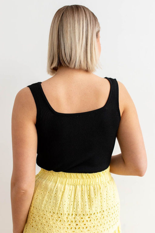 Топ Д-108 черный в рубчик - Took a look фото 4