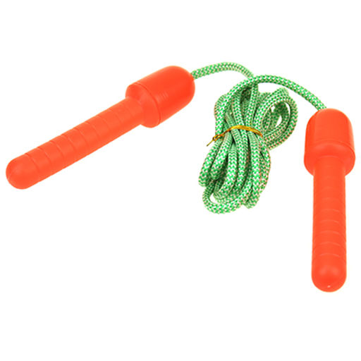 Скакалка полипропилен, 2,4м, пластмассовые ручки, цвета микс (общая длина 2,7м) (Китай) - Домашняя Мода фото 5