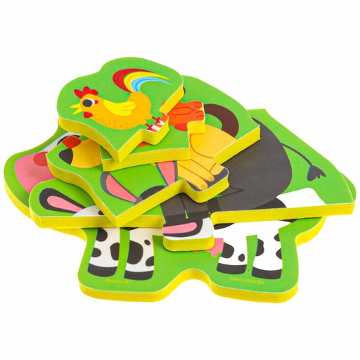 Пазлы мягкие для малышей Крошка Я «Пирамидка: Животные фермы», 5 деталей