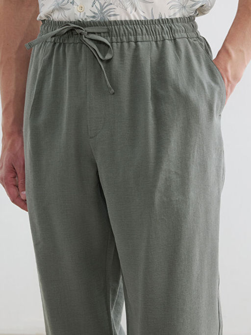 Брюки мужские Regular Fit льняного вида