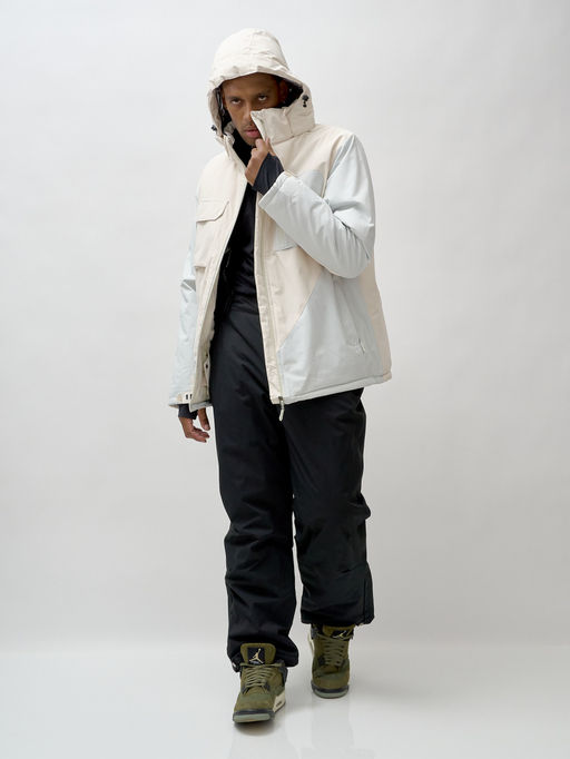 Горнолыжный костюм мужской зимний белого цвета 392Bl - Mtforce фото 21