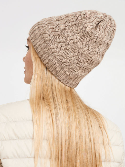 шапка женская с добавлением шерсти с узором - Glenfield фото 6