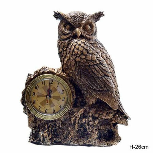 Часы статуэтка Сова 26 см / 3690A /уп 20/ - Галеонтрейд фото 2