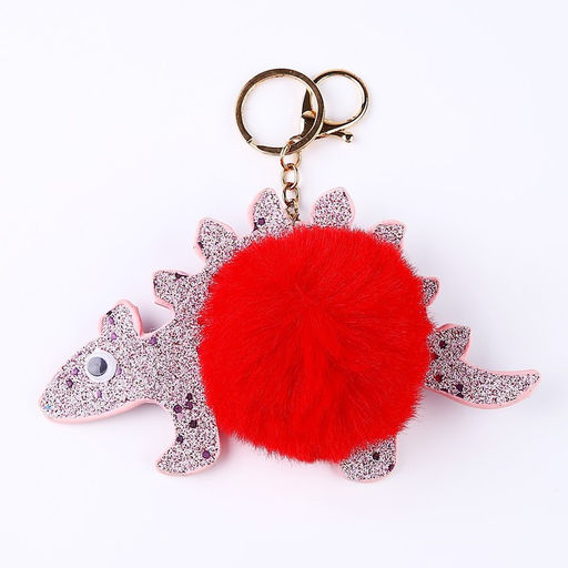 Мягкая игрушка Динозавр-пушистик, на брелоке, 16 см, цвета МИКС - Simaland фото 2