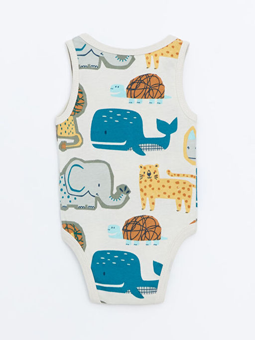 Bask?l? Erkek Bebek ??t??tl? Bodysuit