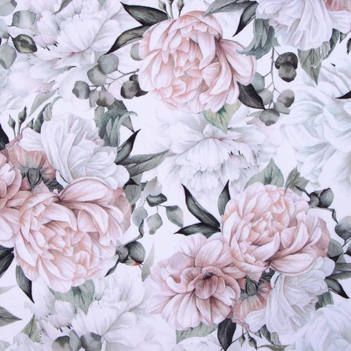 Комплект штор для кухни с подхватами Этель Пионы 145?180 см-2 шт., 100% п/э