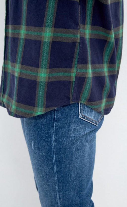Рубашка фланель F121-0460 green-d.blue - Fine joyce фото 10