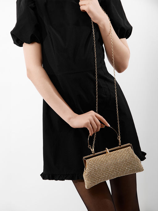 LACCOMA сумка STH01629-золотой стразы хлопок