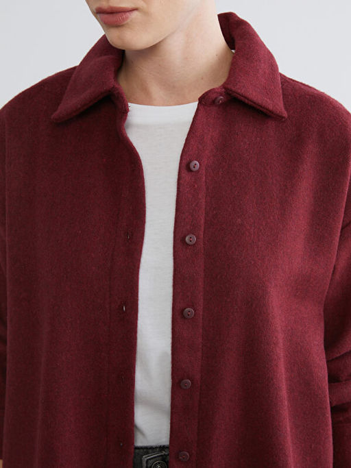 Oversize Kad?n Oduncu G?mlek Ceket