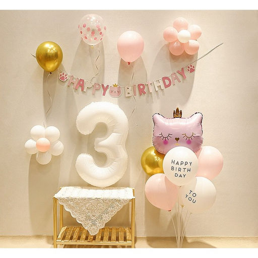 Воздушный шар фольгированный 32" «Кошечка-королева розовая»