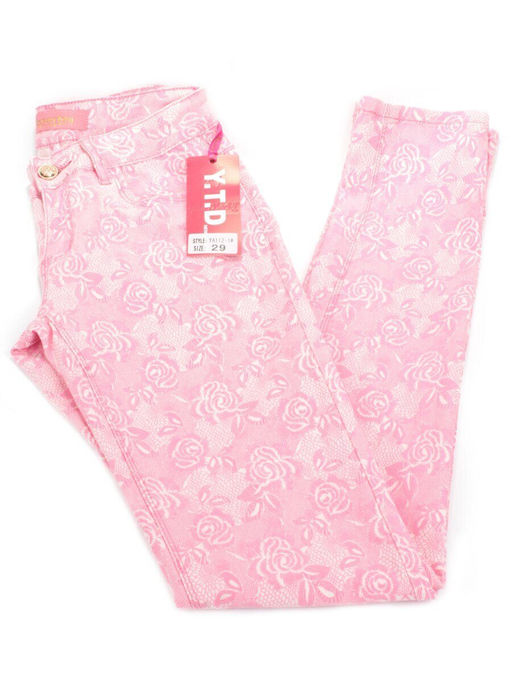 YA112-1 PINK Брюки женские (65% хлопок, 33% полиэстер,2% эластан)