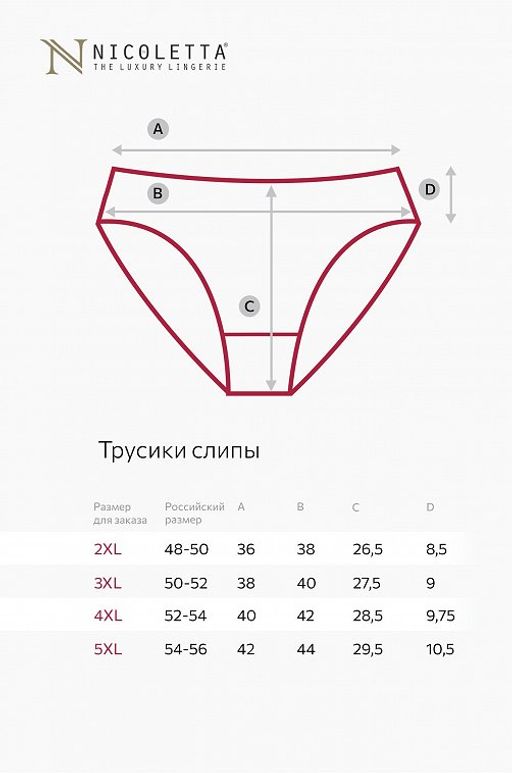 Женские трусы-слипы 7 шт. Nicoletta  фото 10