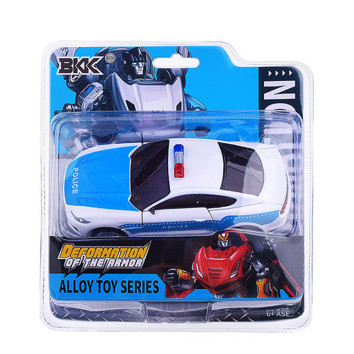 Робот трансформирующийся в полицейскую машину, в коробке