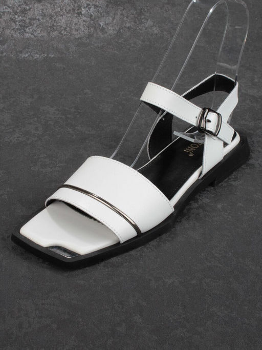 08-PEY183-1 WHITE Босоножки женские (натуральная кожа)
