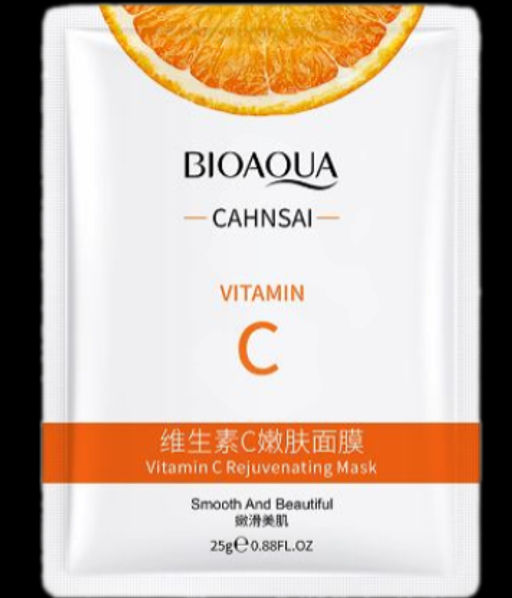 Bioaqua Vitamin C Beautiful Skin Mask, 25g - Маска- салфетка для лица с витамином С