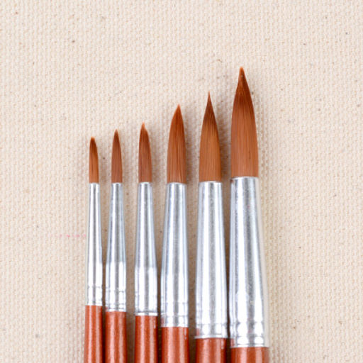 Кисти для акварели 6 штук набор / 21467-4 /уп 48/480/ - Галеонтрейд фото 6