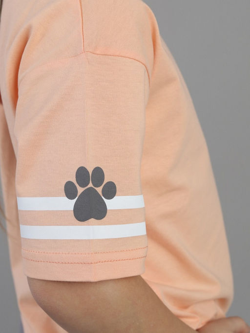 CRB wear / CSKG 90286-47-432 Комплект для девочки (футболка, шорты),персиковый/Ex.Cherubino  фото 4
