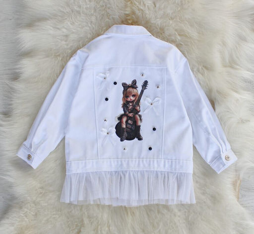 Джинсовка «RoK ЦВЕТ: БЕЛЫЙ (QR)