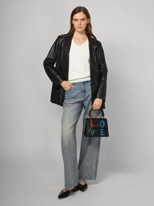 Сумка ELEGANZZA ZQ140-1204 black/multicolor  фото 19