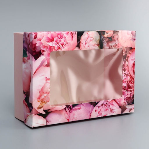 Цена за 2 шт. Коробка складная, крышка-дно, Ярких моментов, 21?15?7 см с окном