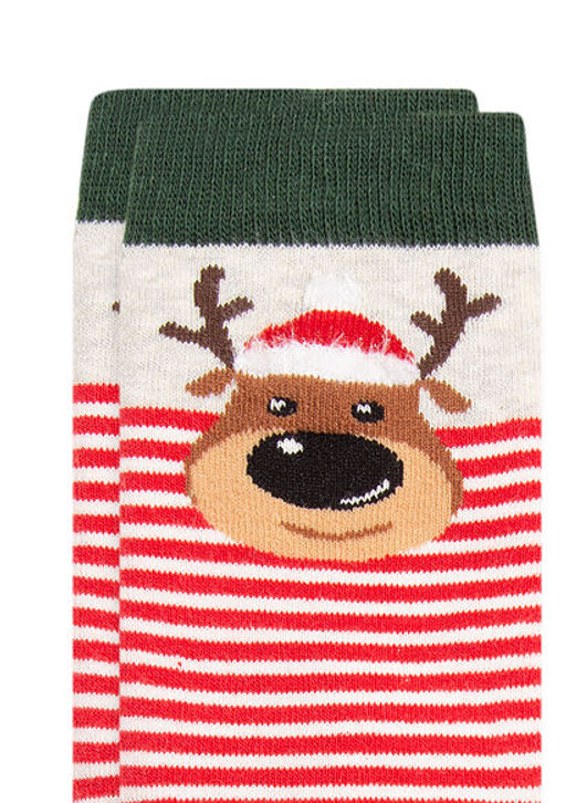 Y?lbas? Temal? K?rm?z? Corap - Mavi фото 2