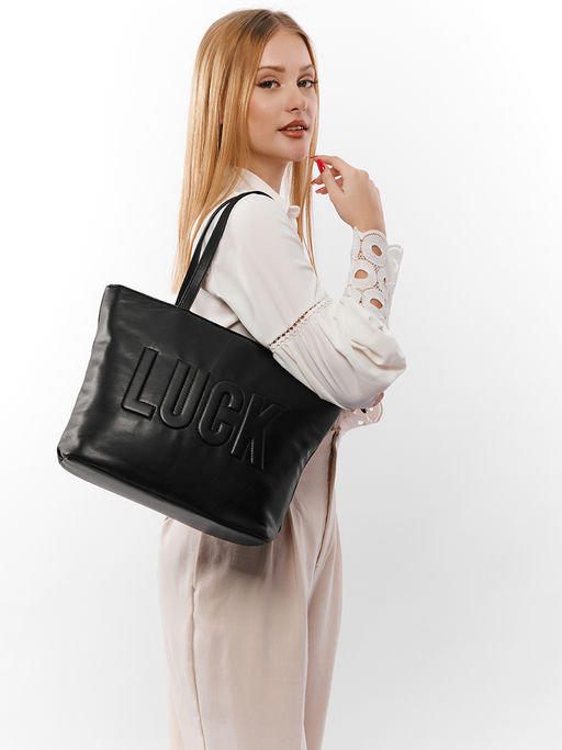 LACCOMA сумка WJC7053-черный эко кожа хлопок  фото 8