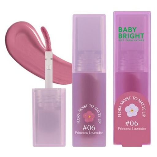 Помада 2 в 1 с Матовой и Глянцевой Текстурами Flora Moist to Matte Lip Благородная Лаванда №06 
BABY BRIGHT
 3 гр  фото 5