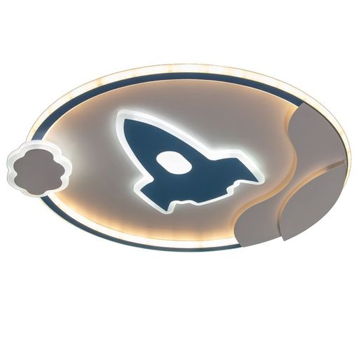 Люстра с ПДУ "Полет" LED 160Вт 3000-6000К бело-синий 50х53х5,5 см