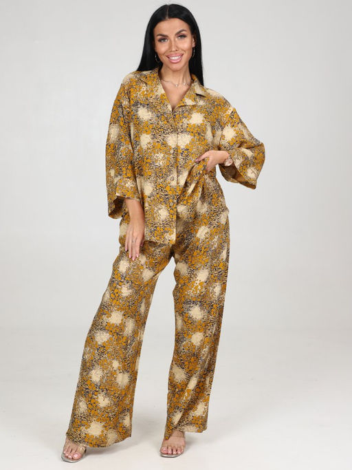 775 ЖЕНСКИЙ КОСТЮМ (брюки) (Желтый) - А-дина фото 3