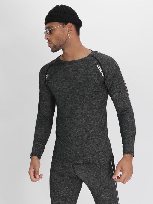 Комплект мужского термобелья без начеса темно-серого цвета 2214TC - FUYOUKAI фото 7