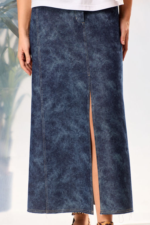 Юбка LAIKONY 872-2 темно-синий  фото 3