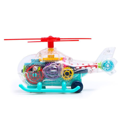 Вертолет Шестерёнки, свет и звук, работает от батареек - Simaland фото 2
