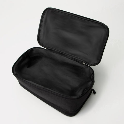 Косметичка-несессер дорожная на молнии, с крючком, с ручкой, чёрная - Simaland фото 6