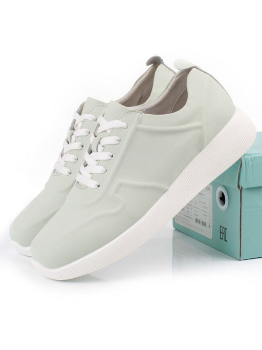 05-PDL195-3 LT. GREEN Кроссовки женские (натуральная кожа) - Фабричный китай фото 30