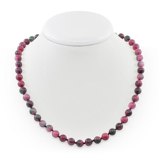 Турмалин (имитация), круглые 8мм, бусы длиной 50см