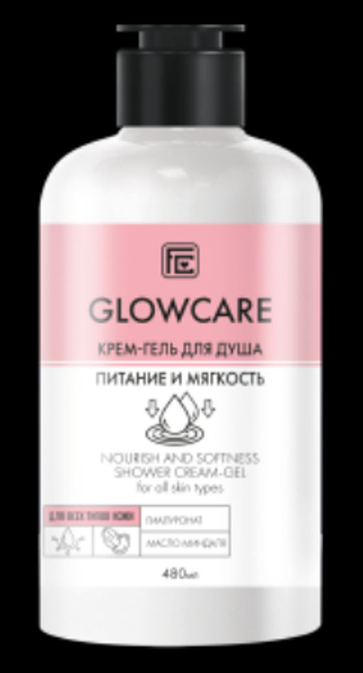 Family Cosmetics /GC-10613/ Glow Care Гель для душа "Питание и мягкость" (480мл).12