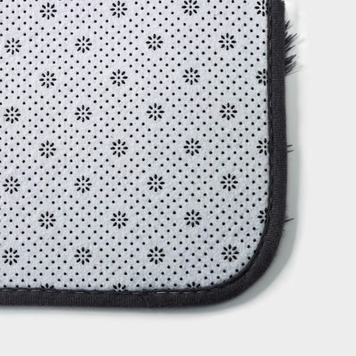 Набор ковриков для ванной и туалета Доляна Пушистик, 2 шт, 40?50, 50?80 см, цвет серый  фото 5