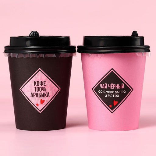 Подарочный набор Со вкусом первого свидания кофе: 100% арабика 8 г. и чайный напиток 3 г. - Simaland фото 2