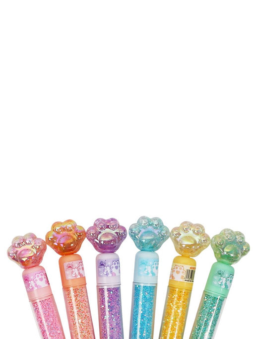 Набор маркеров-текстовыделителей Лапки блеск, 3 штуки, 3 цвета - Simaland фото 4