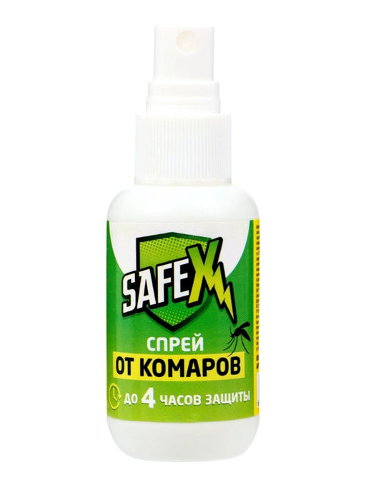 Цена за 3 шт. Спрей для нанесения на одежду от клещей и комаров SAFEX, 50 мл.  фото 2