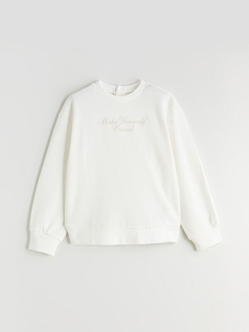 Bisiklet Yaka K?z ?ocuk Sweatshirt