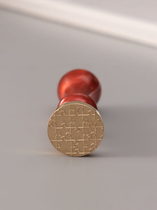 Печать для сургуча с пластиковой ручкой «Пазл», 6.3×2.5×2.5 см
