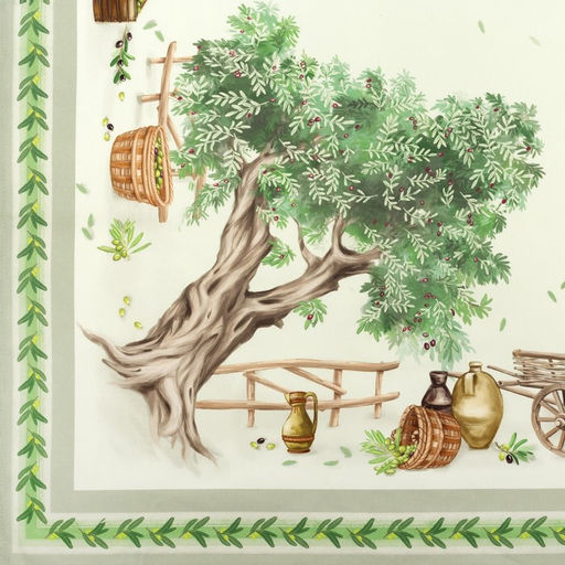 Набор кухонный «Этель» Olivia, скатерть 180×145 см +/- 3 см, салфетки 40×40 см - 8 шт., 100% хлопок