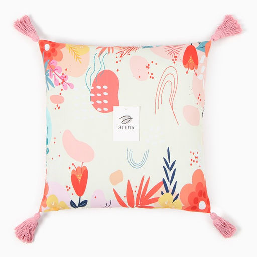 Цена за 2 шт. Наволочка декоративная с кисточками Этель Summer 45×45 см, полиэстер