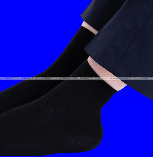 Цена за 10 пар. Легион носки мужские с лайкрой чёрные укороченные