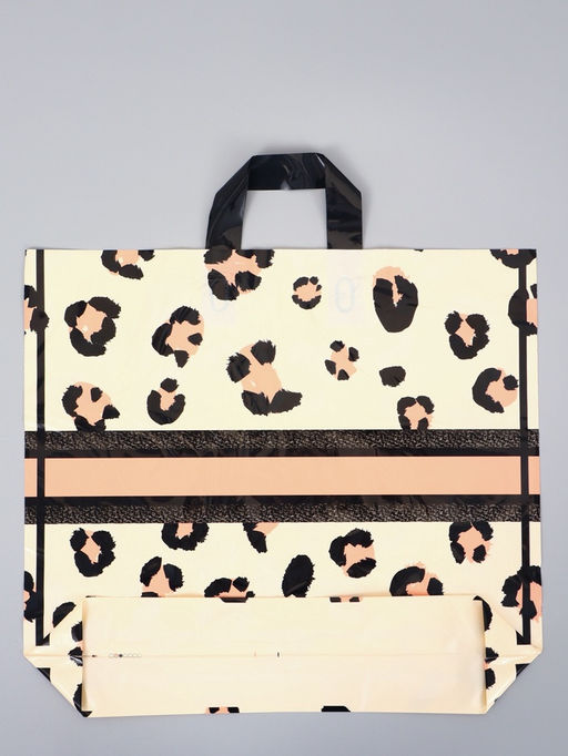 Цена за 50 шт. Пакет с петлевой ручкой "Сафари" 45 х 40 х 8 см, 60 мкм