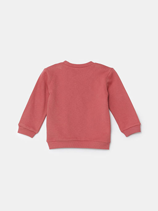 Bisiklet Yaka ?i?ekli Kal?n K?z ?ocuk Sweatshirt - Waikiki фото 2