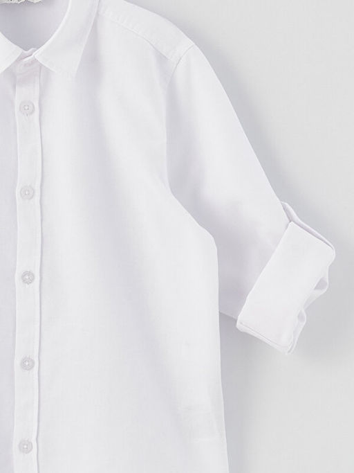 Basic Uzun Kollu Erkek ?ocuk G?mlek