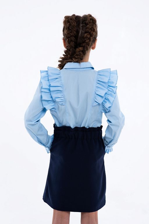 Жёлтая школьная блуза Mooriposh, модель 06114  фото 8