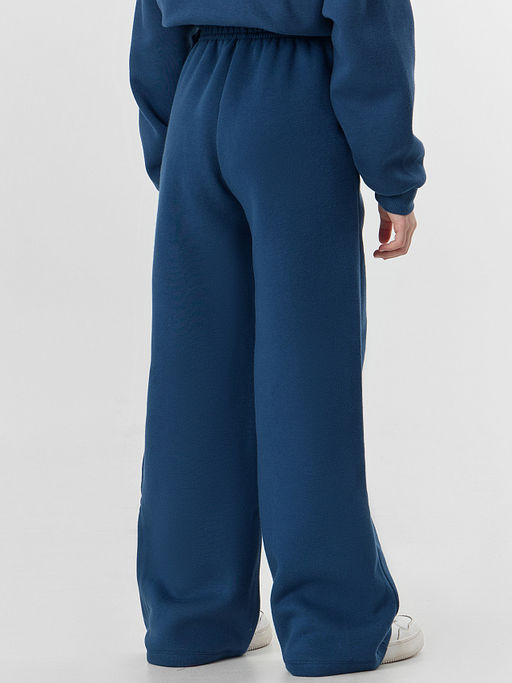 Комплект для девочек синий с надписью "Rockstar"